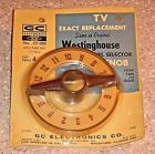 11146-2 Westinghouse Rare Vintage Tv Knob Channel Selector Nos