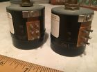 120q-2a3 Shallco Pair Dual Audio Ohm Pots Cue Signal Attenuators
