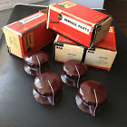 94446 Rca Lot Of Four Nos Bakelite Fluted Knobs Diameter Red