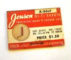 331-3-45 A-86lp Jensen Needle Astatic Spd