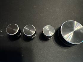 Sr-510b Acoustic Dynamics Sr-510 Set Of Receiver Knobs - Bass Treble Tuning Balance