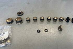 As-980 Akai Control Knobs With Rubber Grips Complete Set