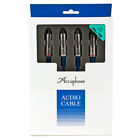 Al-10 Accuphase Rca Interconnect Cables Pair Ofc Silver Plated Wire Gold