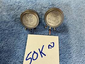 311-023 Allen Bradley 2 Ab 50k Ohm Amplifier Preamp Potentiometers Type J Pot