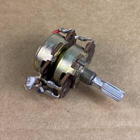 2.2-rm0254021-250k Alps 2.2-rm0254021-250 Vtg Japan Ohms Ax2 Dual Potentiometer Knurled .23 Inch Shaft