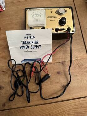 Ps-510 Antronic Corporation Vtg Corp. Transistor Power Supply With Box