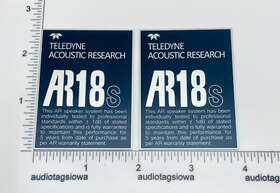 Ar-18s Ar Speaker Baffle Badges Pair Custom Made Aluminum