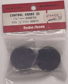 274-406 Archer Vtg Radio Shack Control Knobs 2 Nos