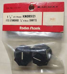 274-407 Archer Vtg Radio Shack Control Knobs 2 Nos
