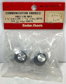 274-414 Archer Radio Shack Communication Knobs New Old Stock