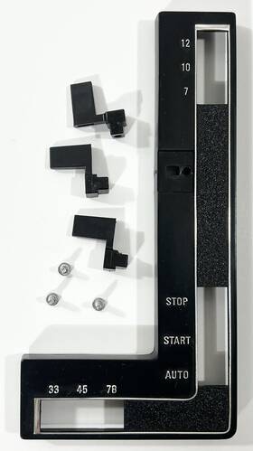 C123r2 Bsr A29 M/5 Turntable Start Size Speed Knobs And Control Panel / Plate