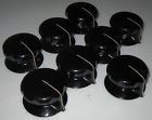 C3750-1-2 Daven Inch New Black Phenolic Radio Mixer Knobs