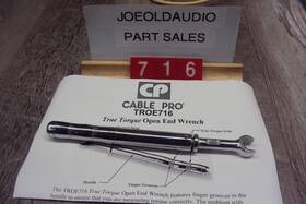 Tr-oe716 Cable Pro Tr-oe716/20 P/n True Torque Open End Wrench. Tested