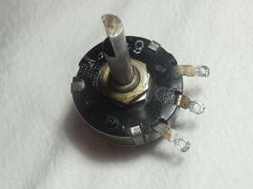Circa-1935 Centralab Crl 63366y Used 250k Audio Taper Potentiometer Usa Carbon Composition
