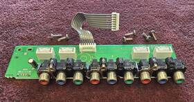 1u-3373-4 Denon Component Video Pc Board Assembly With 9 Rca Jacks