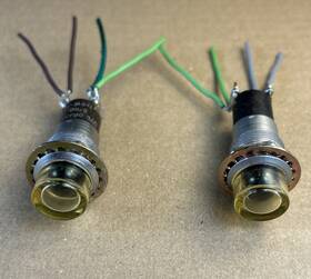 5100-194 Drake 2 Indicator Panel Lights 1/2w 125v Orange Flat Top