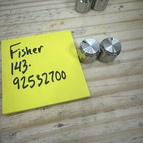 143.92532700 Fisher Receiver Parts Dial Knob Function Volume Bass Treble Pair
