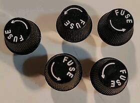 4035 Fisher Quad Receiver Fuse Cap Parts Lot