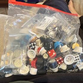 X0031fezn Fleor Large Lot Assorted Guitar Knobs