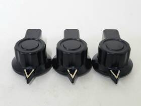 Knb-2 General Radio Kns-2 3x Vintage Type Bakelite Pointer Knob For 3/8 Inch Shafts