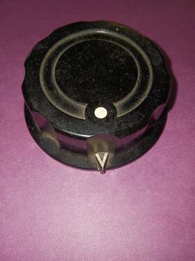 Knsp-12-2 General Radio Vintage Type Fluted Control Pointer Knob Gray For Variac