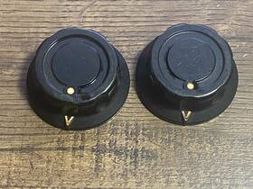 Knsp-8 General Radio Knsp8 Vintage Type Fluted Control Knob Black Lot Of 2