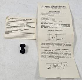 Eb-19663 Grado Black Cartridge Green Dot Diamond Stylus With Cover - Tested