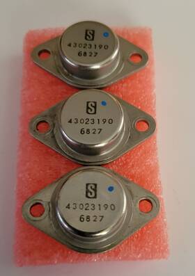 43023190 Harman Kardon Qty-3 Npn Af Output 2n3771 Or Nte181 Equiv. To-3 Case
