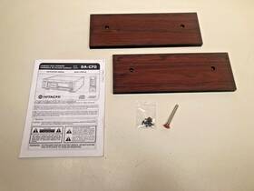 Da-c70 Hitachi Cd Changer Wood End Caps And Manual