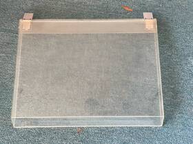 L-a120 Jvc La120b Turntable Record Player Original Clear Dust Cover With Hinges