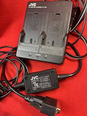 Vc-vj49wu Jvc Jlip-pc Cable And Aa-v80 Charger Camcorder Accessories