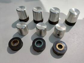 Kw-1100u Kenwood 7 Knobs For Tube Receiver