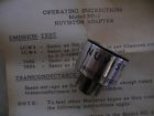 Nu-1 Mercury Electronics Vintage Nuvistor Adapter Instructions