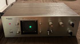 Panasonic Sh-3433 Vtg. Technics By 4 Channel Audio Scope With Wood Top And Manual