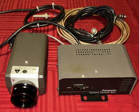 Panasonic Wv-1650 Camera And Control Box With Cables