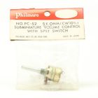 Pc-52 Philmore Subminiature Volume Spst Switch Potentiometer