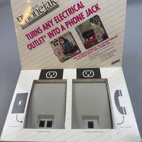 Px-101 Phonex Wireless Phonejak System Gray Vtg Wall Plug Extension Kit Untested