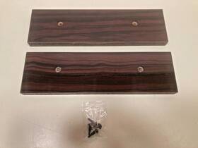 Pd-m90x Pioneer Original Faux-rosewood End Caps For Cd Player With Fasteners