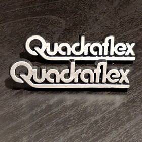 St-19 Quadraflex Original Speakers Badges Logo Pair