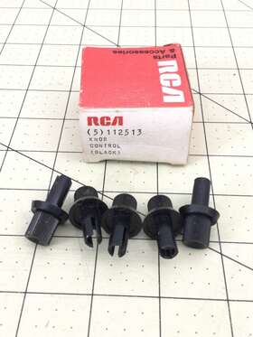 112513 Rca Control Knobs - Box Of 5 Nos