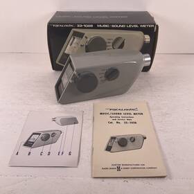 33-1028 Realistic Music Sound Level Meter No. With Box And Instruction Manual