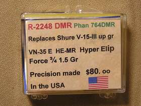 R-2248dmr Rivertone/shure Hyper Elliptical Diamond Stylus 764dmr V-15 Type Iii Nos