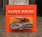 Rk-50 Sony Vintage Patch Cord To Rca Phono Plug New