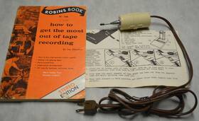 R25009 Robins Vintage Audio Set Tape Head Demagnetizer Instructional Book Info Sheet