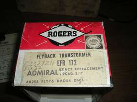 Efr-172 Rogers Fly-back Transformer Television Tv. New Was Mounted Briefly