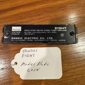 5-switch Sansui F-1182 Eight Original Push Button Assembly - Very Good Condition