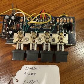 4-switch Sansui F-1202 Eight Original Push Button Assembly - Very Good Condition