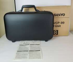 Vcp-99 Sanyo Black Locking Hard Carry Case With Keys Camera Camcorder New