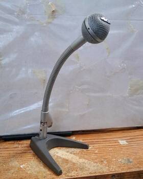 408-n Sennheiser Vintage Md Dynamic Microphone Untested Mic Good Condition