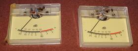 Rt2050u Sharp 1 Matched Pair Sharp/optonica Analog Vu Meters Very Good Tested W Bezel